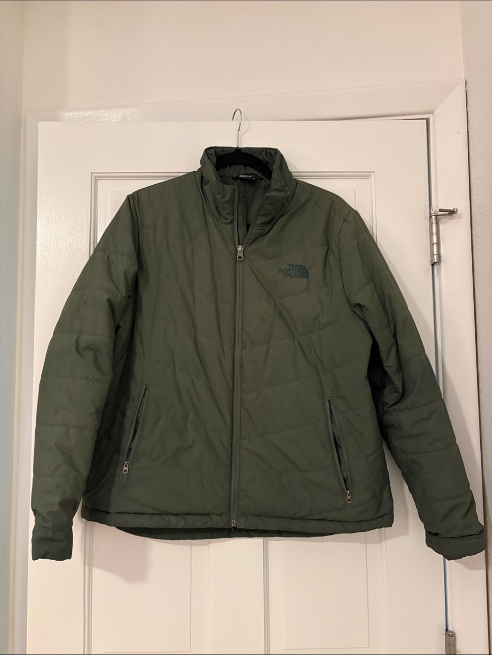 The North Face Olive Green Women's Puffer Jacket